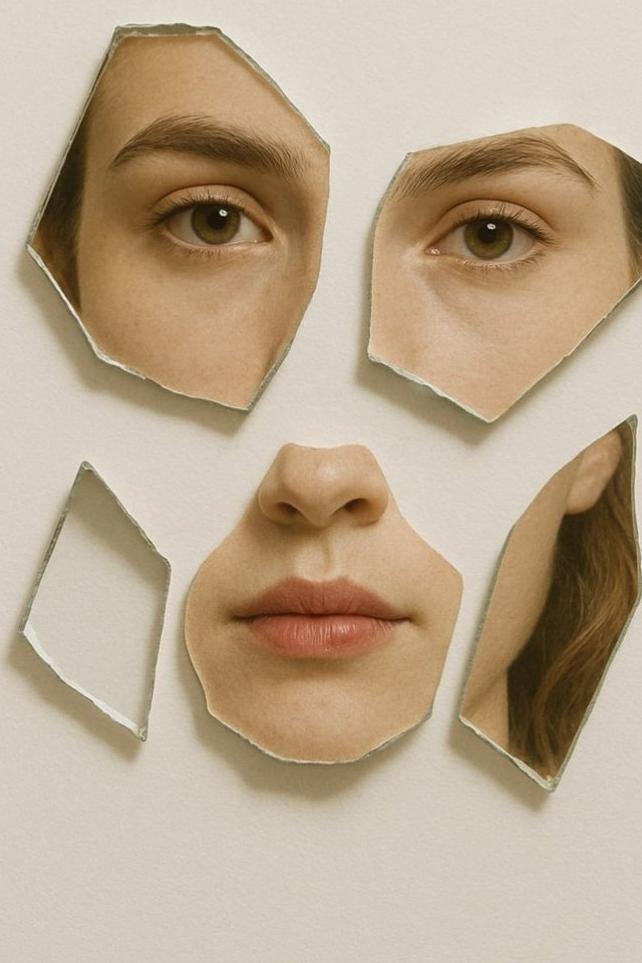 Fragmented Glass Portrait - Image 1