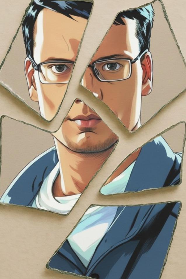 Fragmented Glass Portrait - Image 4