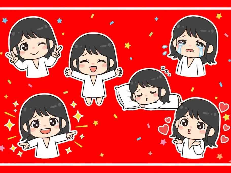 Cute Expression Sticker Pack - Image 2