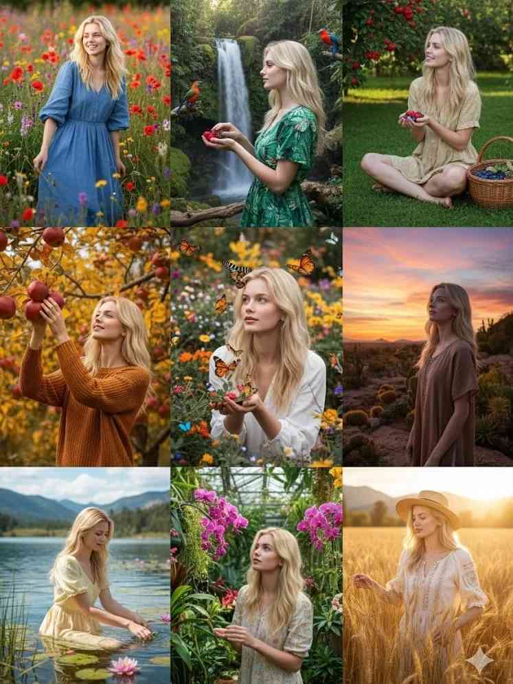 9-Panel Nature Portrait Set - Image 4